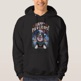 Veste À Capuche Joyeux Pawlidays Australian Shepherd Christmas Fun
