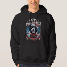 Veste À Capuche Joyeux Pawlidays Sheepadoodle Joyeux Noël
