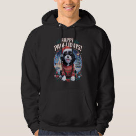 Veste À Capuche Joyeux Pawlidays Sheepadoodle Joyeux Noël Fun