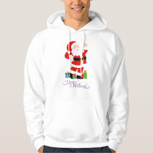 Veste À Capuche 🎅 Joyeux Père Noël dansant avec des cadeaux de No