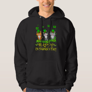 Veste À Capuche Joyeux St Patrick S Jour Trois chats mignons Chats