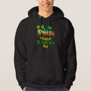 Veste À Capuche Joyeux St Patrick's Day Cute Owls