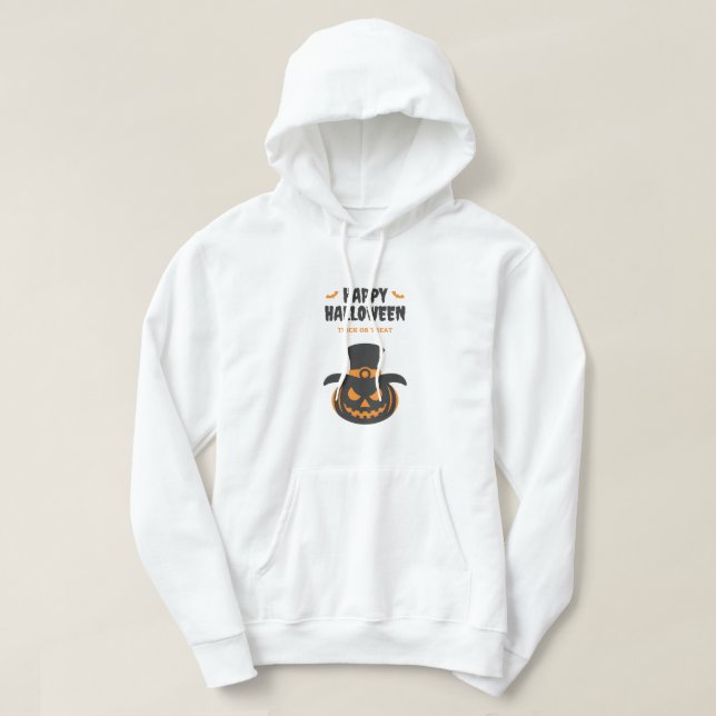 Veste À Capuche Joyeux T-shirt Halloween (Design devant)