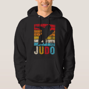 Veste À Capuche Judo Ura Nage Judoka Retro Sunset