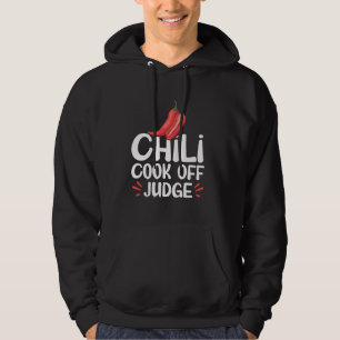 Veste À Capuche Juge de Concours de Chili Poivrons Rouges Épicés A