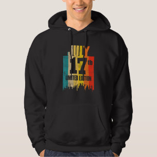 Veste À Capuche Juillet 17 Limited Edition Juillet 17ème Jour Mois