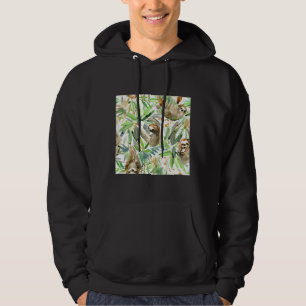Veste À Capuche Jungle Sloth Sur Vert