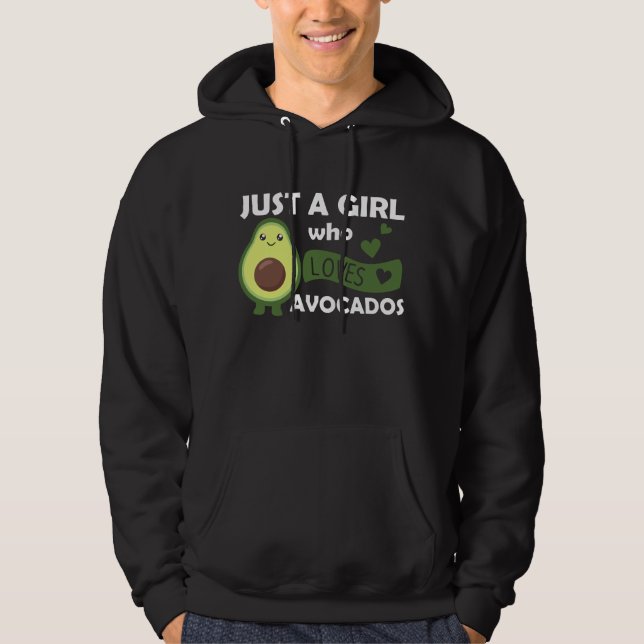 Veste À Capuche Just A Girl's Avocado adore Sweet Avocado (Devant)