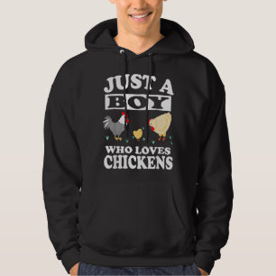 Veste À Capuche Juste un garçon qui aime les fermes de poulets