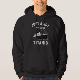 Veste À Capuche Juste Un Garçon Qui Aime Titanic Classic Ship