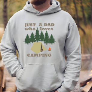Veste À Capuche juste un père qui aime le camping et la randonnée