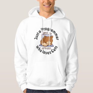 Veste À Capuche Juste un programmeur qui aime les chats