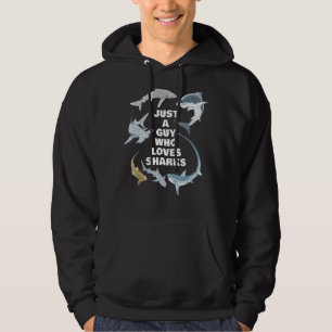 Veste À Capuche Juste un type qui aime les requins