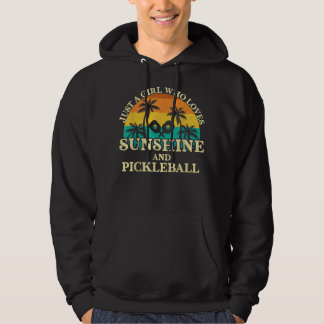 Veste À Capuche Juste Une Fille Qui Aime Le Soleil Et Pickleball 7
