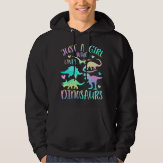 Veste À Capuche Juste une fille qui aime les dinosaures - Adolesce