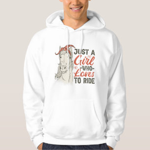Veste À Capuche Juste une fille qui aime monter, femmes cavalières