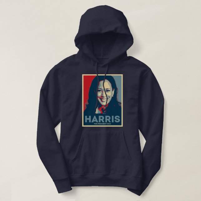 Veste À Capuche Kamala Harris pour le président 2024 - Hope (Design devant)