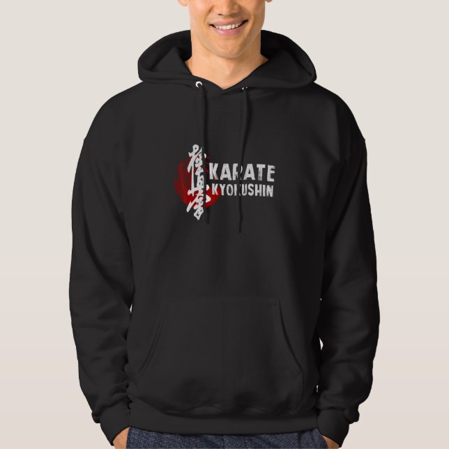 Veste À Capuche Karate Kyokushin Martial Arts Trainer Fighter Mart (Devant)