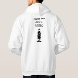 Veste À Capuche Karma dit - Marche seule