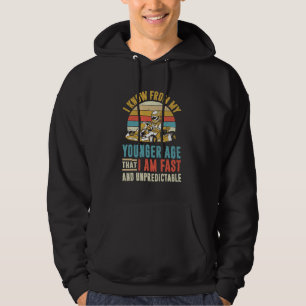 Veste À Capuche Karting Old guy Funny Go Kart Lover Kart Racing