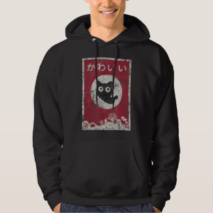 Veste À Capuche Kawaii Chat Japonais Anime Noir Chat.png