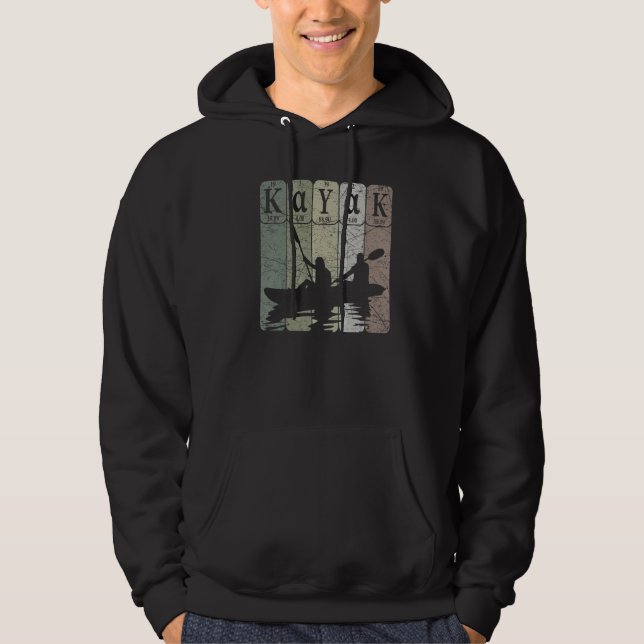 Veste À Capuche Kayak Periodic Table Elements Kayaking Vintage Kay (Devant)