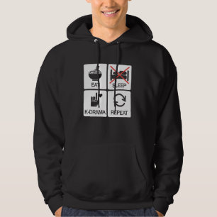 Veste À Capuche KDrama Amant Mange Sommeil KDrama Répéter drôle Co