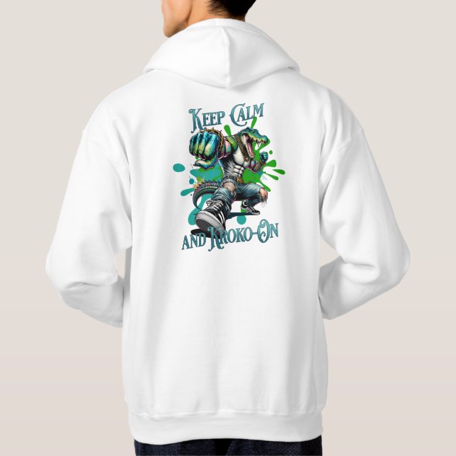 Veste À Capuche Keep Calm and Kroko-on (Dos)