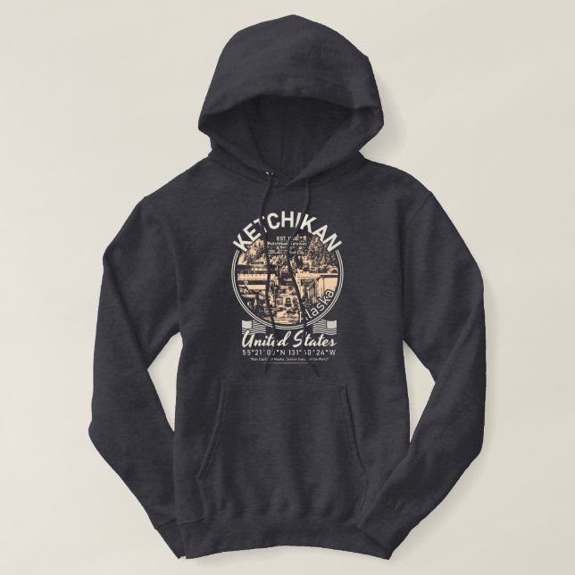VESTE À CAPUCHE KETCHIKAN ALASKA - ÎLE REVILLAGIGEDO (Design devant)