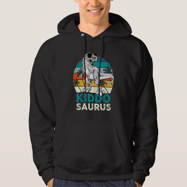 Veste À Capuche Kiddo Saurus Dinosaur Famille de jumelage des enfa (Devant)