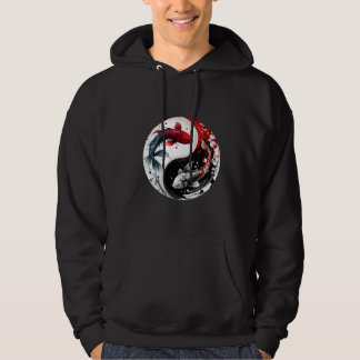 Veste À Capuche Koi Fish, Ying Yang Symbolique
