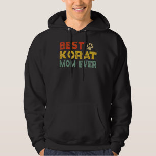 Veste À Capuche Korat Chat Maman Propriétaire Éleveur Kitten