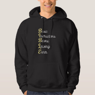 Veste À Capuche La Bible Instructions De Base Avant De Quitter La 