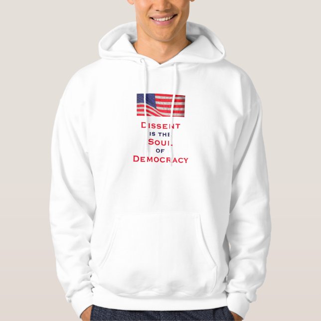 Veste À Capuche La dissidence est l'âme de la démocratie Patriotiq (Devant)