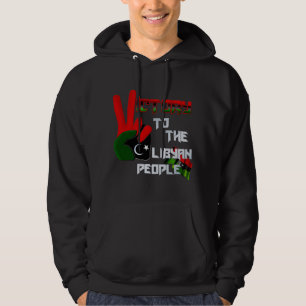 Veste À Capuche La Libye - cadeaux d'illustration de victoire de