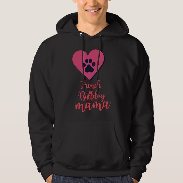 Veste À Capuche La maman du Bulldog (Devant)