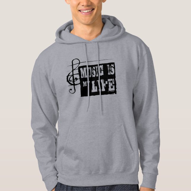 Veste À Capuche La musique est ma vie 2 (Devant)