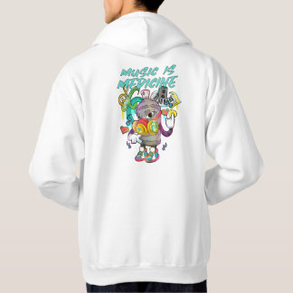 Veste À Capuche La musique urbaine est un Graffiti en médecine