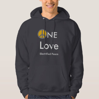 Veste À Capuche La paix d'E, Ne, amour, a électrifié la paix