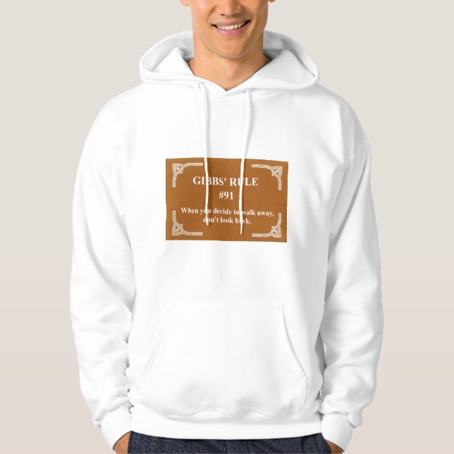 Veste À Capuche la règle 91 de Gibbs (Devant)