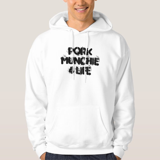 Veste À Capuche La vie de Munchie 4 de porc (Devant)