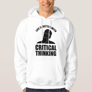 Veste À Capuche La Vie Est Meilleure Avec La Pensée Critique