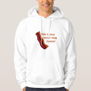Veste À Capuche La vie est meilleure avec le lard