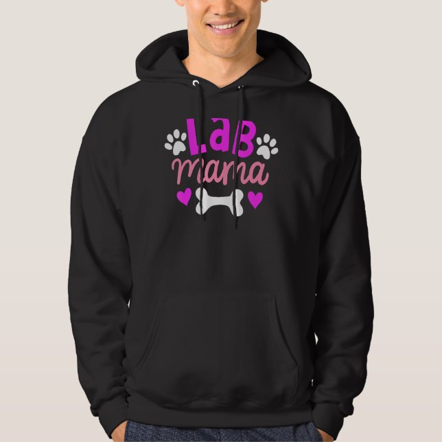 Veste À Capuche Labo Mama Labrador Propriétaire du trieur Chien Ma (Devant)