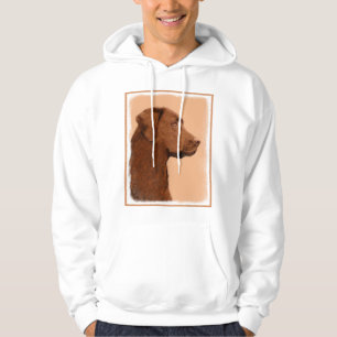 Veste À Capuche Labrador Retriever (Chocolat) Peinture - Chien Art