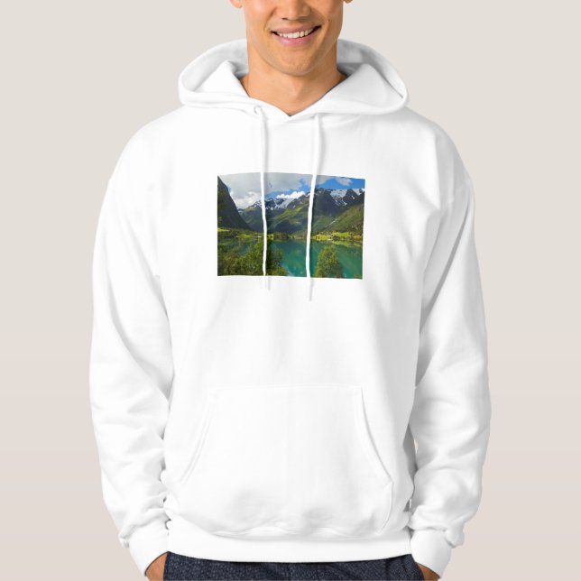 Veste À Capuche Lac Floen pittoresque, Norvège (Devant)
