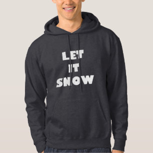 Veste À Capuche LAISSEZ TOMBER LA NEIGE texture enneigée ski snowb