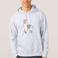 lama alpaga de dessin animé souriant et heureux