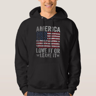 Veste À Capuche L'Amérique des Hommes l'aime ou le laisse patrioti