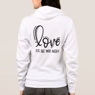 Veste À Capuche L'amour est tout ce dont vous avez besoin-76756
